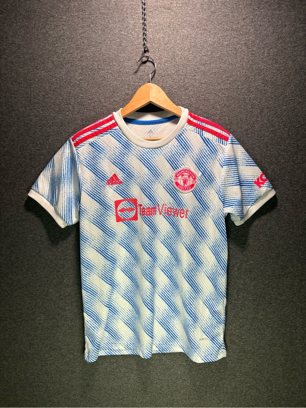 Official Manchester United 21/22 Away Soccer Jersey Adidas Large